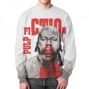 Sweatshirt Pulp Fiction Bruce Willis white print Idolstore - Merchandise and Collectibles Merchandise, Toys and Collectibles 2