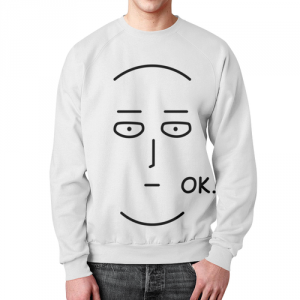 One Punch Man Sweatshirt OK Painted Idolstore - Merchandise and Collectibles Merchandise, Toys and Collectibles