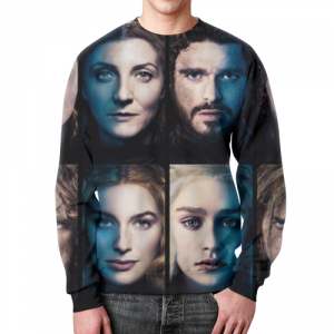 Merch Sweatshirt Characters Portraits Game Of Thrones Print