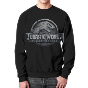 Sweatshirt Jurassic World Black Logo Idolstore - Merchandise and Collectibles Merchandise, Toys and Collectibles 2
