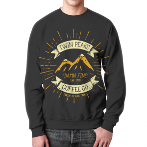 Sweatshirt Twin Peaks emblem print black Idolstore - Merchandise and Collectibles Merchandise, Toys and Collectibles 2