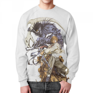 Ryuk Sweatshirt Death note white print merch Idolstore - Merchandise and Collectibles Merchandise, Toys and Collectibles