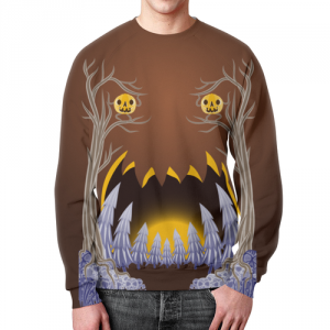 Collectibles Sweatshirt Halloween Horror Print Design