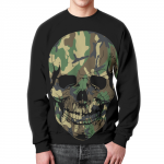 Merchandise Military Skeleton Art Sweatshirt Skull