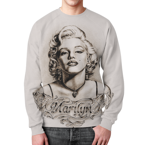 Merchandise Marilyn Monroe Sweatshirt Paint Portrait