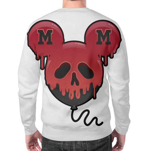 Merch Sweatshirt Mickey Mouse Blood Skeleton