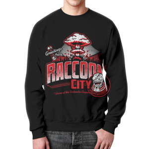 Merch Sweatshirt Resident Evil Text Raccoon City