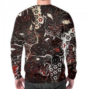 Wolfish Sweatshirt Wolf grin Art Idolstore - Merchandise and Collectibles Merchandise, Toys and Collectibles