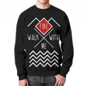 Sweatshirt Twin Peaks black fire walk with me Idolstore - Merchandise and Collectibles Merchandise, Toys and Collectibles 2