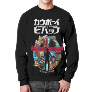Cowboy Bebop Sweatshirt crew Spike Spiegel Idolstore - Merchandise and Collectibles Merchandise, Toys and Collectibles 2