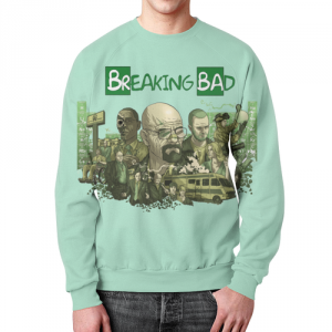 Sweatshirt Breaking Bad blue print characters Idolstore - Merchandise and Collectibles Merchandise, Toys and Collectibles 2