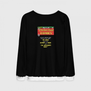 Retro Sweatshirt Batman and Joker Black Sweater Idolstore - Merchandise and Collectibles Merchandise, Toys and Collectibles