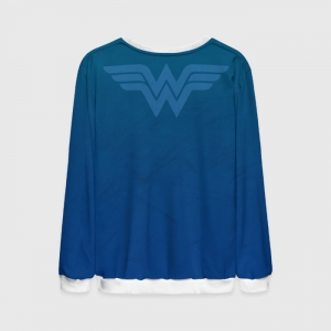 Mens Sweatshirt Wonder Woman Blue Sweater Idolstore - Merchandise and Collectibles Merchandise, Toys and Collectibles