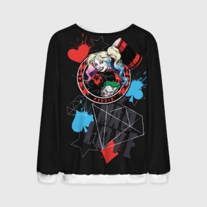Mens Puddin’ Sweatshirt Harley Quinn Black Stars Idolstore - Merchandise and Collectibles Merchandise, Toys and Collectibles
