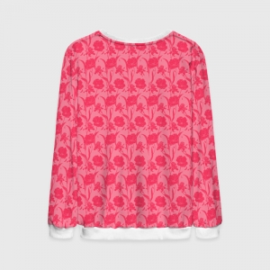 Mens Sweatshirt Birds of Prey Pink Pattern Jumper Idolstore - Merchandise and Collectibles Merchandise, Toys and Collectibles