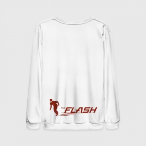 The Flash Sweater White Red Sweatshirt Idolstore - Merchandise and Collectibles Merchandise, Toys and Collectibles
