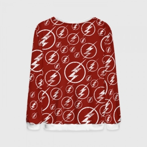 Flash Logo Pattern Sweatshirt Red Sweater Logos Idolstore - Merchandise and Collectibles Merchandise, Toys and Collectibles