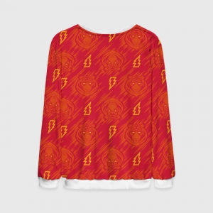 Shazam Sweatshirt DCU Pattern Red Sweater Idolstore - Merchandise and Collectibles Merchandise, Toys and Collectibles