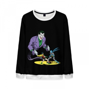 Merchandise Retro Sweatshirt Batman And Joker Black Sweater