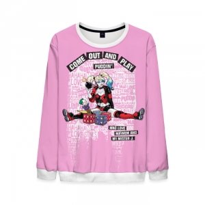 Merchandise Mens Harley Quinn Sweatshirt Puddin Come Out And Play