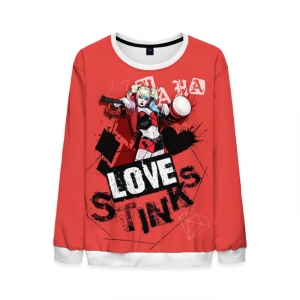 Merchandise Mens Sweatshirt Harley Quinn Love Stinks