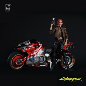 Cyberpunk 2077 Statue Female Motorcycle Figure Genuine Idolstore - Merchandise and Collectibles Merchandise, Toys and Collectibles