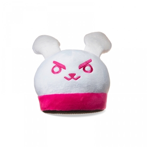 D.Va Home Slippers Overwatch Bunny White Pink Idolstore - Merchandise and Collectibles Merchandise, Toys and Collectibles