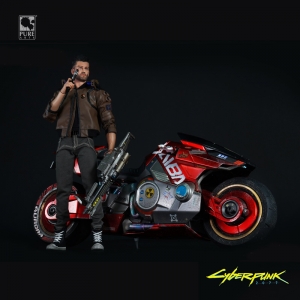 Cyberpunk 2077 Statue Male  Motorcycle Figure Genuine Idolstore - Merchandise and Collectibles Merchandise, Toys and Collectibles