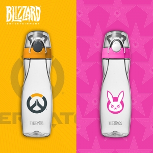 Merch D.va Water Bottle Overwatch Portable Thermos Official
