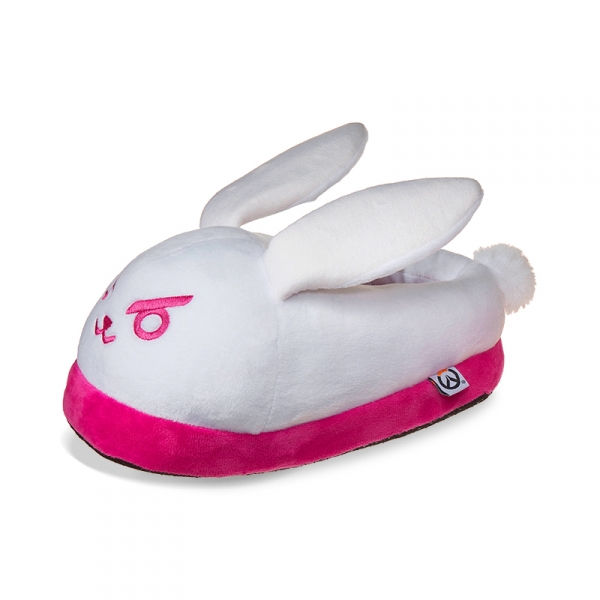 D.Va Home Slippers Overwatch Bunny White Pink - Idolstore Merchandise And Collectibles