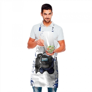 Apron Swat Among Us White blue Idolstore - Merchandise and Collectibles Merchandise, Toys and Collectibles
