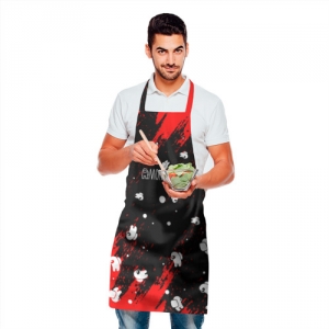 Apron Among Us Blood Black Idolstore - Merchandise and Collectibles Merchandise, Toys and Collectibles