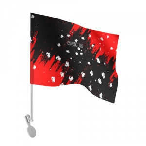 Car flag Among Us Blood Black Idolstore - Merchandise and Collectibles Merchandise, Toys and Collectibles 2