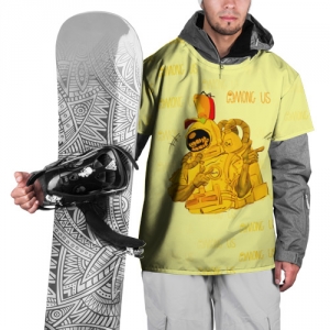 Buy ski cape among us yellow imposter pointing - product collection