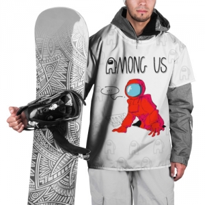 Merch Red Crewmate Ski Cape Among Us