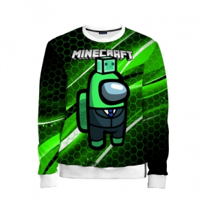 Merchandise Kids Sweatshirt Among Us Х Minecraft