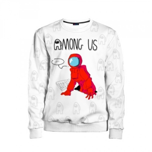 Buy red crewmate kids sweatshirt among us - product collection