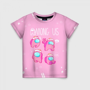 Buy pink kids t-shirt among us egg head - product collection
