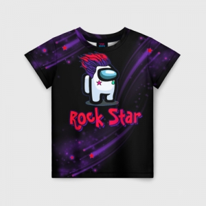 Merchandise Among Us Rock Star Kids T-Shirt