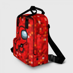 Red pixel Women’s backpack Among Us 8bit Idolstore - Merchandise and Collectibles Merchandise, Toys and Collectibles
