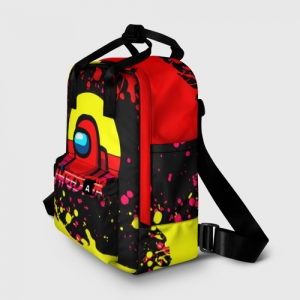 Women’s backpack Among Us Impostor Red Yellow Idolstore - Merchandise and Collectibles Merchandise, Toys and Collectibles