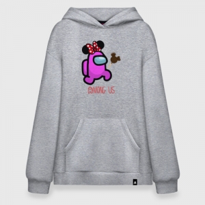 Merch Super Oversize Hoodie Cotton Among Us Minnie Mouse