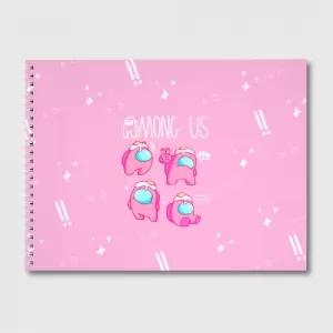 Buy pink sketch album among us egg head - product collection