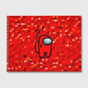 Buy red pixel sketch album among us 8bit - product collection