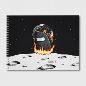 Merch Black Sketch Album Among Us Fire