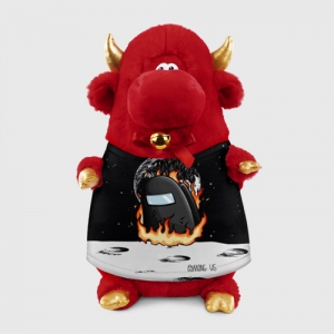 Black Plush bull Among Us fire Idolstore - Merchandise and Collectibles Merchandise, Toys and Collectibles 2