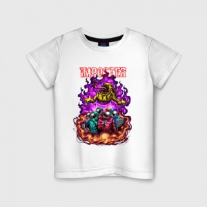 Buy imposter kids cotton t-shirt among us - product collection