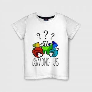 Merchandise Kids Cotton T-Shirt Among Us Who Did It?
