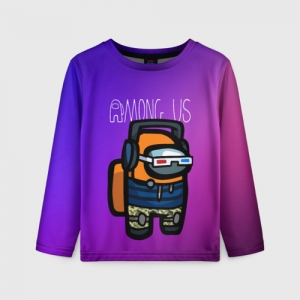 Collectibles Gradient Kids Long Sleeve Among Us Purple