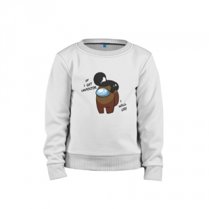 Buy brown crewmate kids cotton sweatshirt among us - product collection